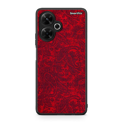 Xiaomi Poco M6 4G Paisley Cashmere θήκη από τη Smartfits με σχέδιο στο πίσω μέρος και μαύρο περίβλημα | Smartphone case with colorful back and black bezels by Smartfits