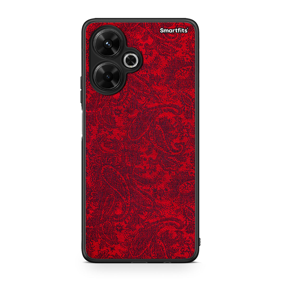 Xiaomi Poco M6 4G Paisley Cashmere θήκη από τη Smartfits με σχέδιο στο πίσω μέρος και μαύρο περίβλημα | Smartphone case with colorful back and black bezels by Smartfits