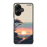 Thumbnail for Xiaomi Poco M6 4G Pixel Sunset Θήκη από τη Smartfits με σχέδιο στο πίσω μέρος και μαύρο περίβλημα | Smartphone case with colorful back and black bezels by Smartfits