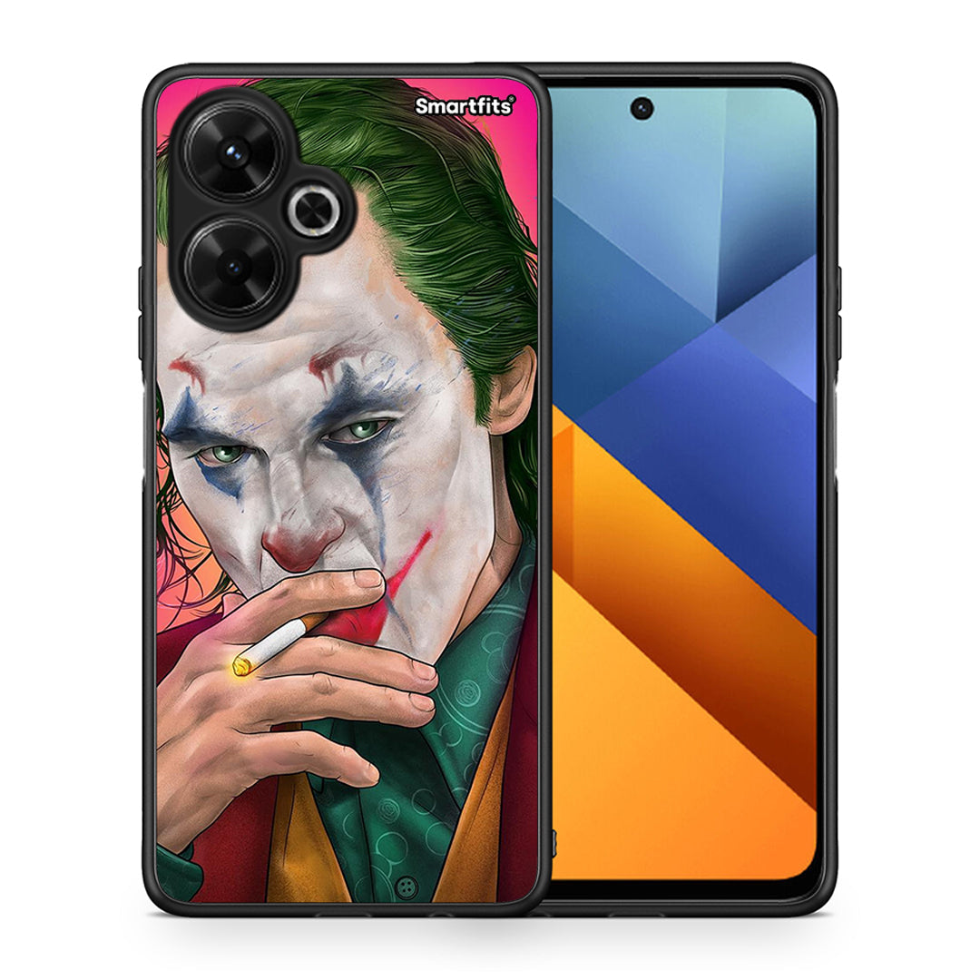 Θήκη Xiaomi Poco M6 4G JokesOnU PopArt από τη Smartfits με σχέδιο στο πίσω μέρος και μαύρο περίβλημα | Xiaomi Poco M6 4G JokesOnU PopArt case with colorful back and black bezels