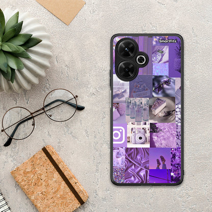 Purple Aesthetic Collage - Xiaomi Poco M6 4G θήκη
