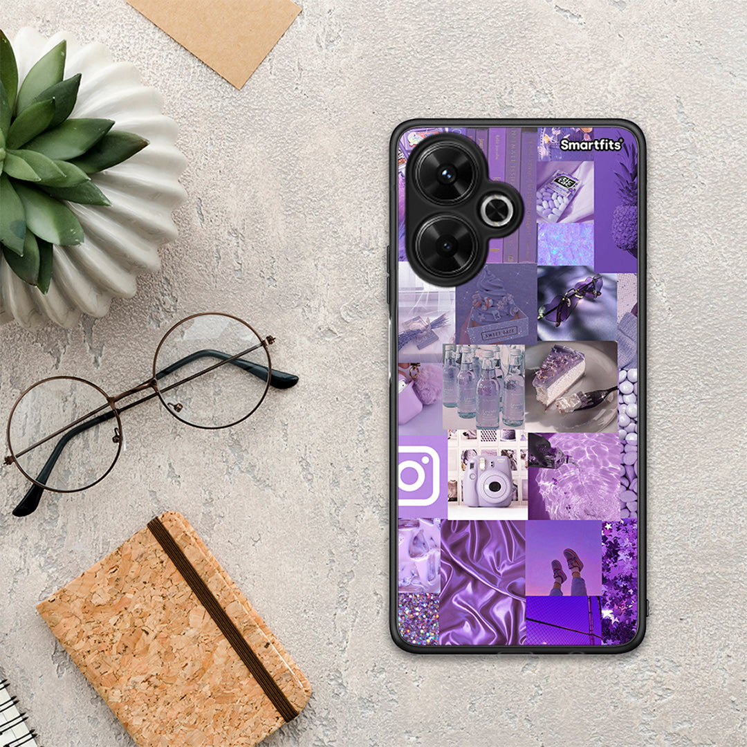 Purple Aesthetic Collage - Xiaomi Poco M6 4G θήκη