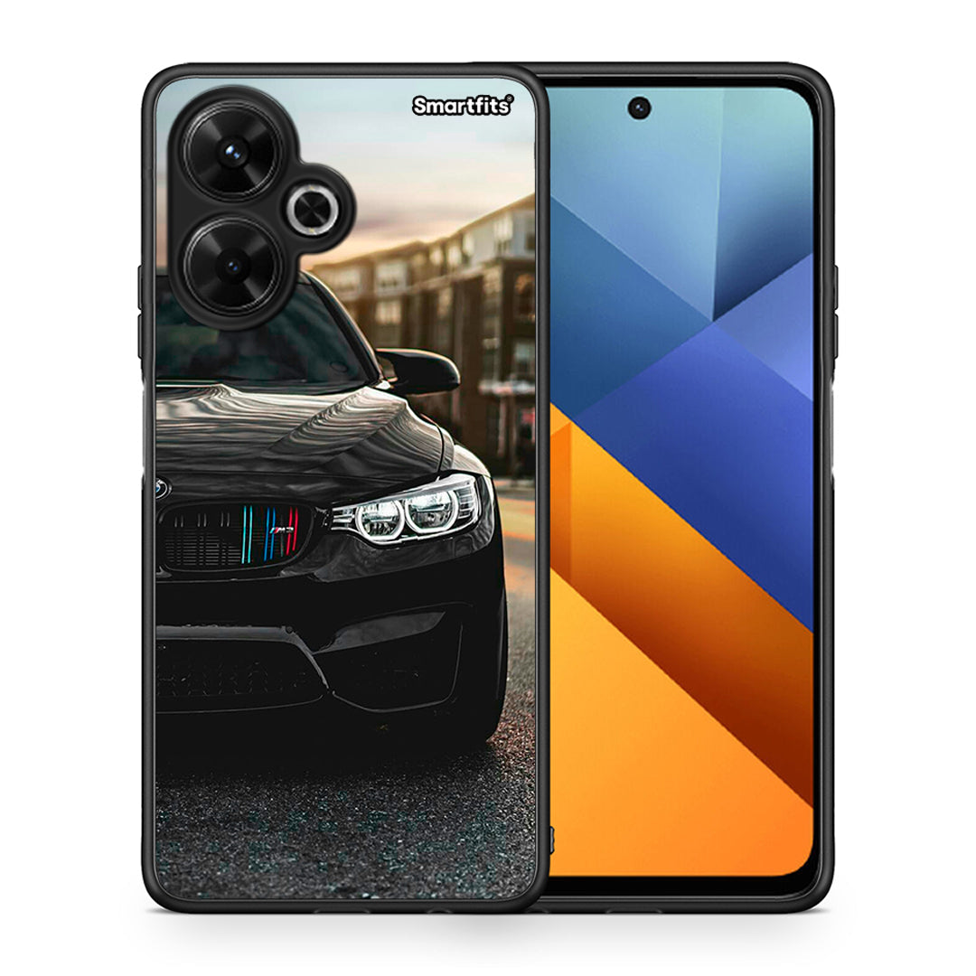 Θήκη Xiaomi Poco M6 4G M3 Racing από τη Smartfits με σχέδιο στο πίσω μέρος και μαύρο περίβλημα | Xiaomi Poco M6 4G M3 Racing case with colorful back and black bezels