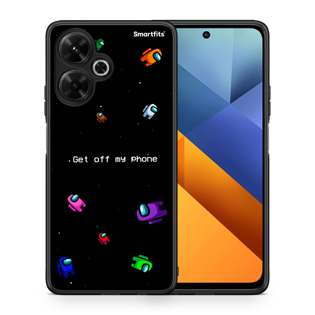 Θήκη Xiaomi Poco M6 4G AFK Text από τη Smartfits με σχέδιο στο πίσω μέρος και μαύρο περίβλημα | Xiaomi Poco M6 4G AFK Text case with colorful back and black bezels