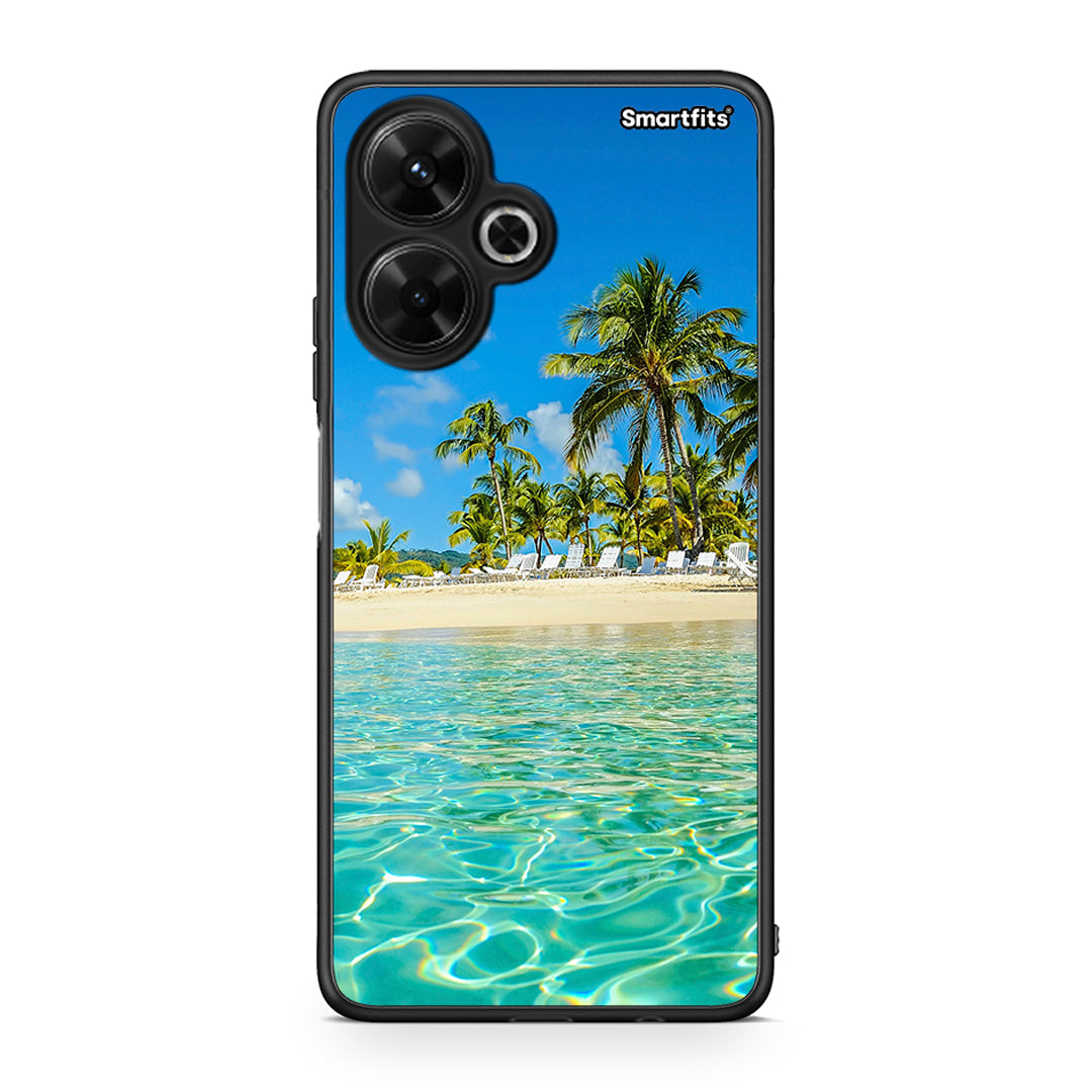 Xiaomi Poco M6 4G Tropical Vibes Θήκη από τη Smartfits με σχέδιο στο πίσω μέρος και μαύρο περίβλημα | Smartphone case with colorful back and black bezels by Smartfits
