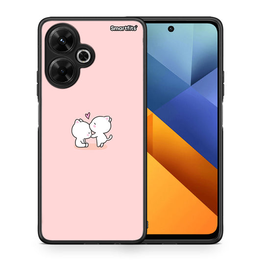 Θήκη Xiaomi Poco M6 4G Love Valentine από τη Smartfits με σχέδιο στο πίσω μέρος και μαύρο περίβλημα | Xiaomi Poco M6 4G Love Valentine case with colorful back and black bezels