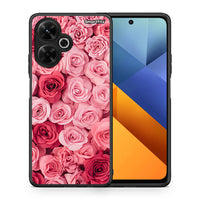 Thumbnail for Θήκη Xiaomi Poco M6 4G RoseGarden Valentine από τη Smartfits με σχέδιο στο πίσω μέρος και μαύρο περίβλημα | Xiaomi Poco M6 4G RoseGarden Valentine case with colorful back and black bezels