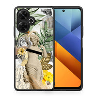 Thumbnail for Θήκη Xiaomi Poco M6 4G Woman Statue από τη Smartfits με σχέδιο στο πίσω μέρος και μαύρο περίβλημα | Xiaomi Poco M6 4G Woman Statue case with colorful back and black bezels