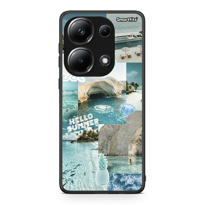 Xiaomi Redmi Note 13 Pro 4G Aesthetic Summer Θήκη από τη Smartfits με σχέδιο στο πίσω μέρος και μαύρο περίβλημα | Smartphone case with colorful back and black bezels by Smartfits