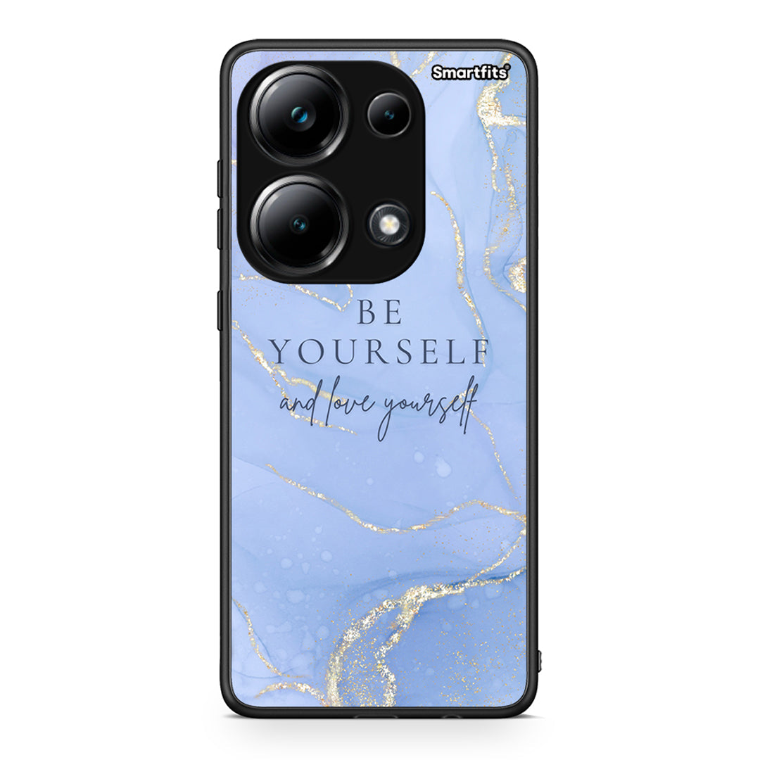 Xiaomi Redmi Note 13 Pro 4G Be Yourself θήκη από τη Smartfits με σχέδιο στο πίσω μέρος και μαύρο περίβλημα | Smartphone case with colorful back and black bezels by Smartfits