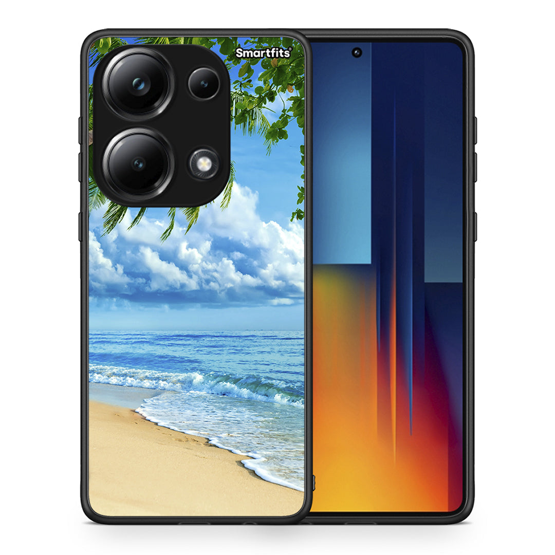 Θήκη Xiaomi Redmi Note 13 Pro 4G Beautiful Beach από τη Smartfits με σχέδιο στο πίσω μέρος και μαύρο περίβλημα | Xiaomi Redmi Note 13 Pro 4G Beautiful Beach case with colorful back and black bezels
