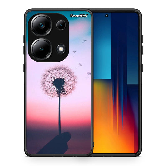 Θήκη Xiaomi Poco M6 Pro Wish Boho από τη Smartfits με σχέδιο στο πίσω μέρος και μαύρο περίβλημα | Xiaomi Poco M6 Pro Wish Boho case with colorful back and black bezels