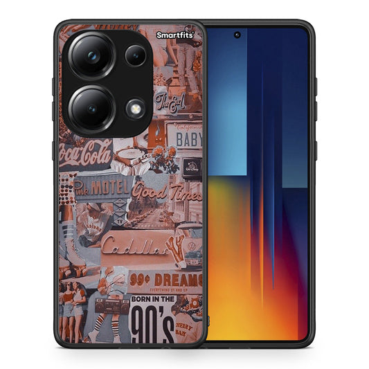 Θήκη Xiaomi Poco M6 Pro Born In 90s από τη Smartfits με σχέδιο στο πίσω μέρος και μαύρο περίβλημα | Xiaomi Poco M6 Pro Born In 90s case with colorful back and black bezels