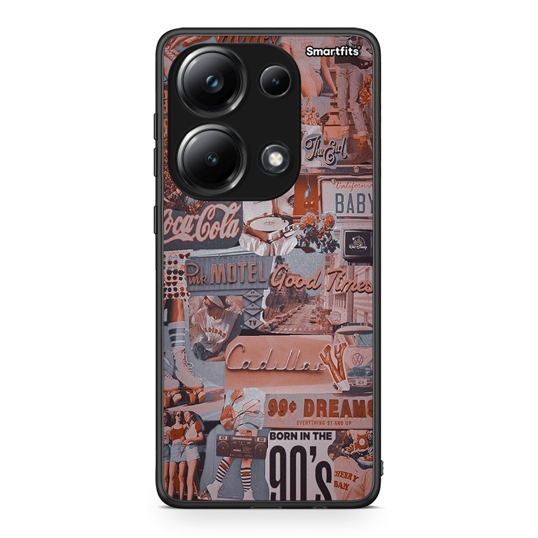 Xiaomi Poco M6 Pro Born In 90s θήκη από τη Smartfits με σχέδιο στο πίσω μέρος και μαύρο περίβλημα | Smartphone case with colorful back and black bezels by Smartfits