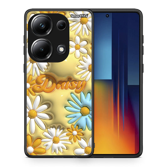 Θήκη Xiaomi Redmi Note 13 Pro 4G Bubble Daisies από τη Smartfits με σχέδιο στο πίσω μέρος και μαύρο περίβλημα | Xiaomi Redmi Note 13 Pro 4G Bubble Daisies case with colorful back and black bezels