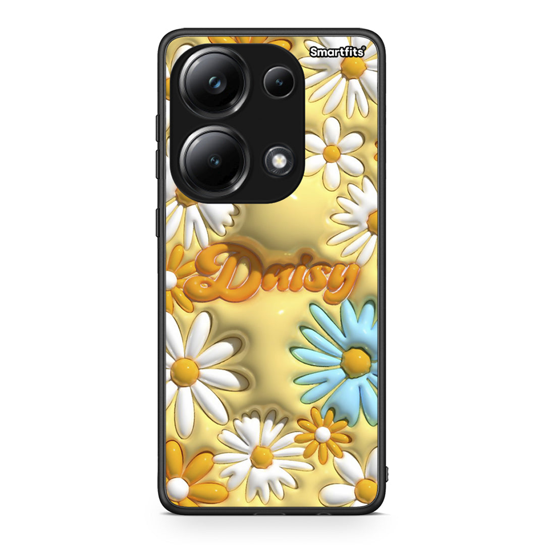 Xiaomi Poco M6 Pro Bubble Daisies θήκη από τη Smartfits με σχέδιο στο πίσω μέρος και μαύρο περίβλημα | Smartphone case with colorful back and black bezels by Smartfits