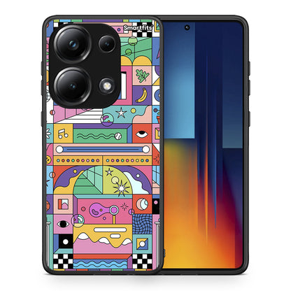 Θήκη Xiaomi Poco M6 Pro Bubbles Soap από τη Smartfits με σχέδιο στο πίσω μέρος και μαύρο περίβλημα | Xiaomi Poco M6 Pro Bubbles Soap case with colorful back and black bezels