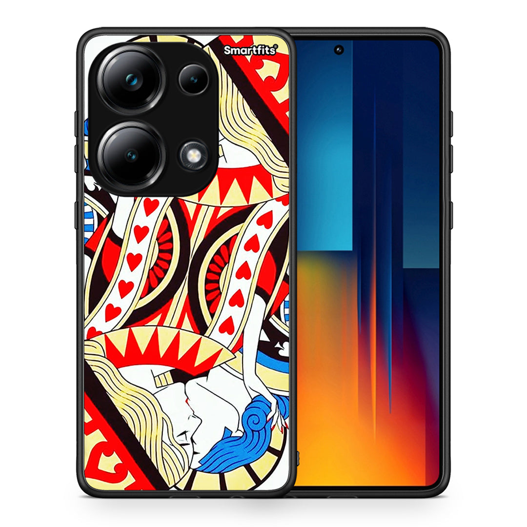 Θήκη Xiaomi Redmi Note 13 Pro 4G Card Love από τη Smartfits με σχέδιο στο πίσω μέρος και μαύρο περίβλημα | Xiaomi Redmi Note 13 Pro 4G Card Love case with colorful back and black bezels