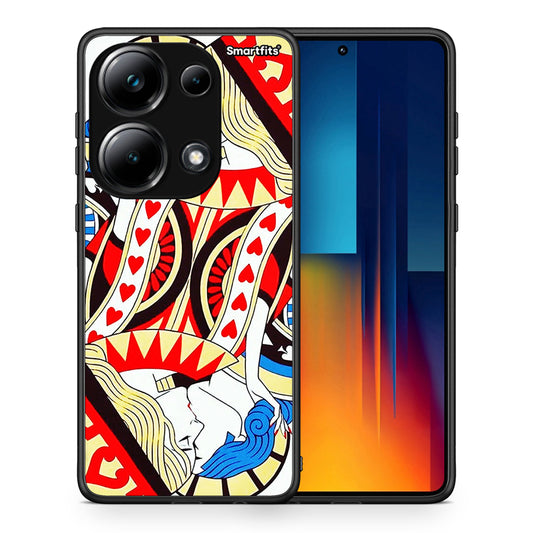 Θήκη Xiaomi Redmi Note 13 Pro 4G Card Love από τη Smartfits με σχέδιο στο πίσω μέρος και μαύρο περίβλημα | Xiaomi Redmi Note 13 Pro 4G Card Love case with colorful back and black bezels