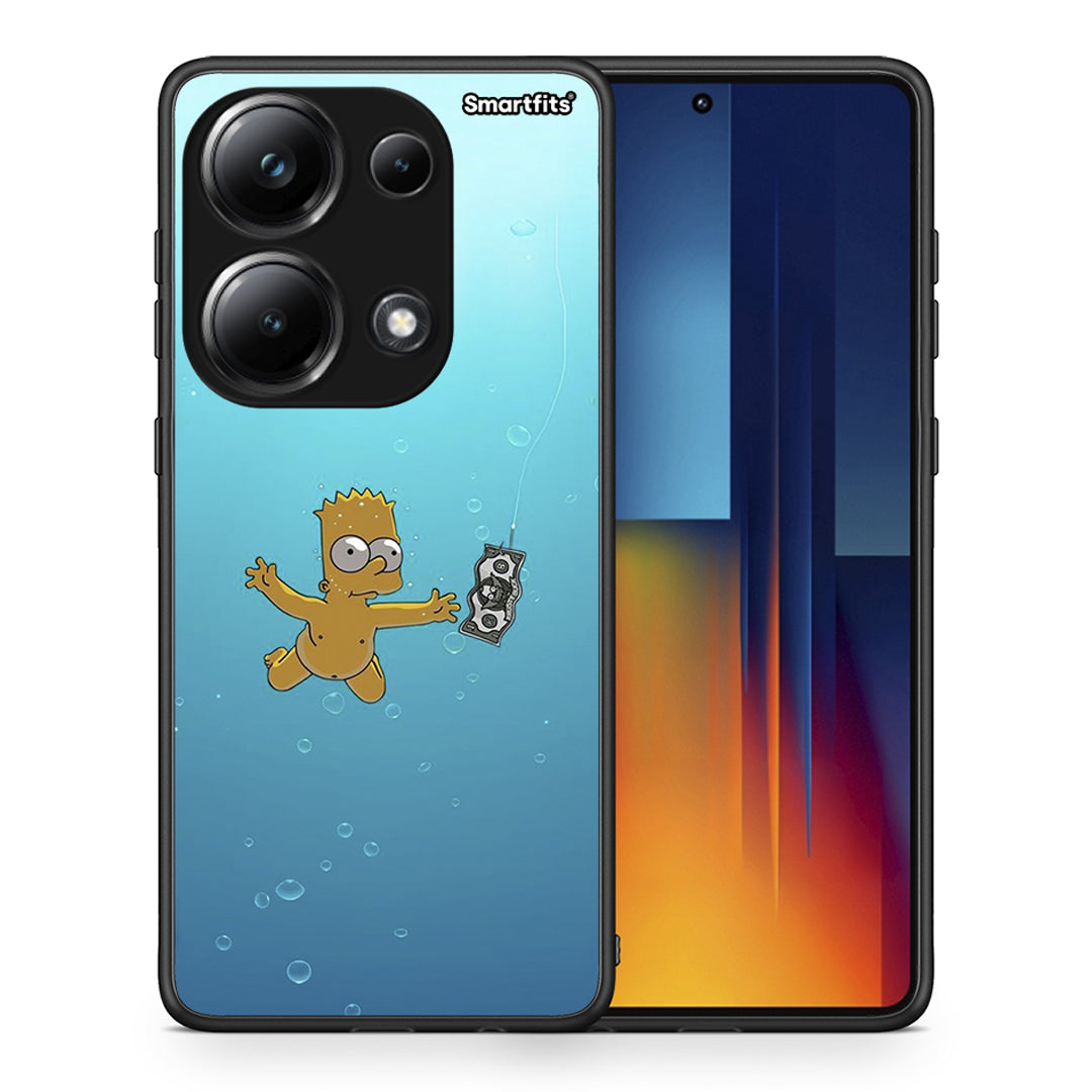 Θήκη Xiaomi Poco M6 Pro Chasing Money από τη Smartfits με σχέδιο στο πίσω μέρος και μαύρο περίβλημα | Xiaomi Poco M6 Pro Chasing Money case with colorful back and black bezels