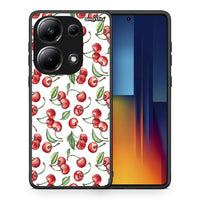 Thumbnail for Θήκη Xiaomi Poco M6 Pro Cherry Summer από τη Smartfits με σχέδιο στο πίσω μέρος και μαύρο περίβλημα | Xiaomi Poco M6 Pro Cherry Summer case with colorful back and black bezels