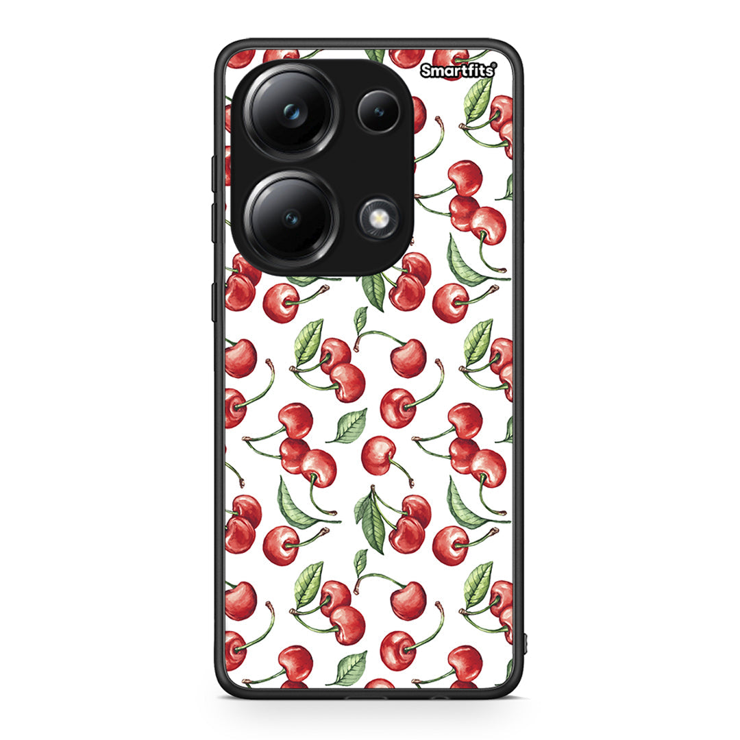 Xiaomi Redmi Note 13 Pro 4G Cherry Summer θήκη από τη Smartfits με σχέδιο στο πίσω μέρος και μαύρο περίβλημα | Smartphone case with colorful back and black bezels by Smartfits