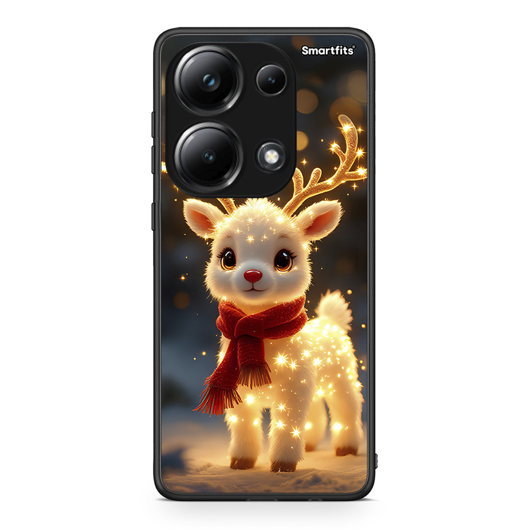 Xiaomi Redmi Note 13 Pro 4G Christmas Cutie θήκη από τη Smartfits με σχέδιο στο πίσω μέρος και μαύρο περίβλημα | Smartphone case with colorful back and black bezels by Smartfits