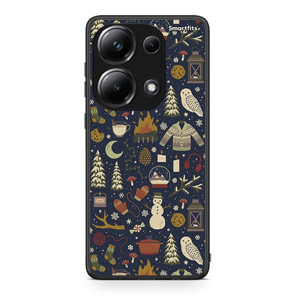 Xiaomi Redmi Note 13 Pro 4G Christmas Elements θήκη από τη Smartfits με σχέδιο στο πίσω μέρος και μαύρο περίβλημα | Smartphone case with colorful back and black bezels by Smartfits