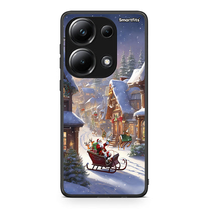 Xiaomi Redmi Note 13 Pro 4G Christmas Snow θήκη από τη Smartfits με σχέδιο στο πίσω μέρος και μαύρο περίβλημα | Smartphone case with colorful back and black bezels by Smartfits