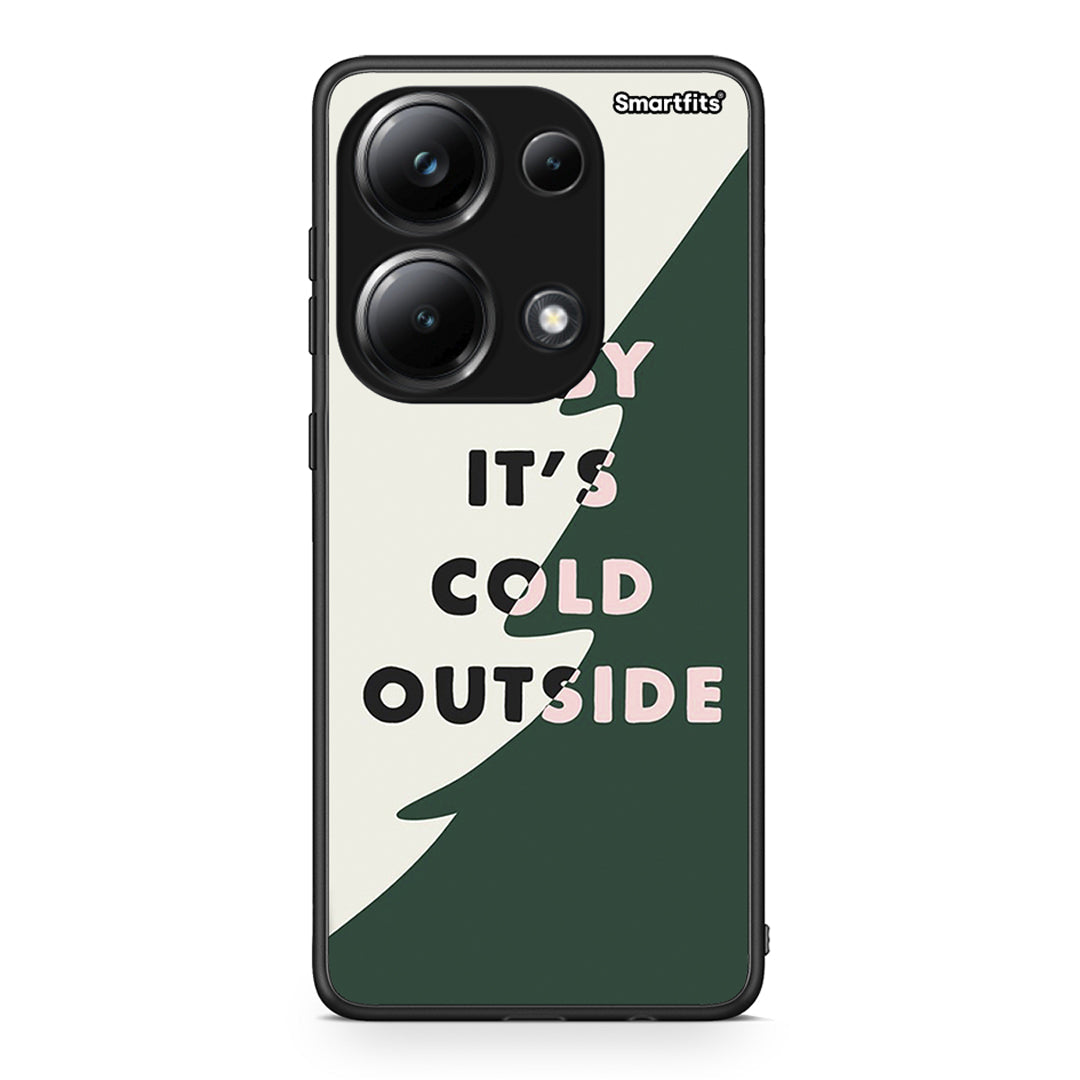 Xiaomi Redmi Note 13 Pro 4G Cold Outside θήκη από τη Smartfits με σχέδιο στο πίσω μέρος και μαύρο περίβλημα | Smartphone case with colorful back and black bezels by Smartfits