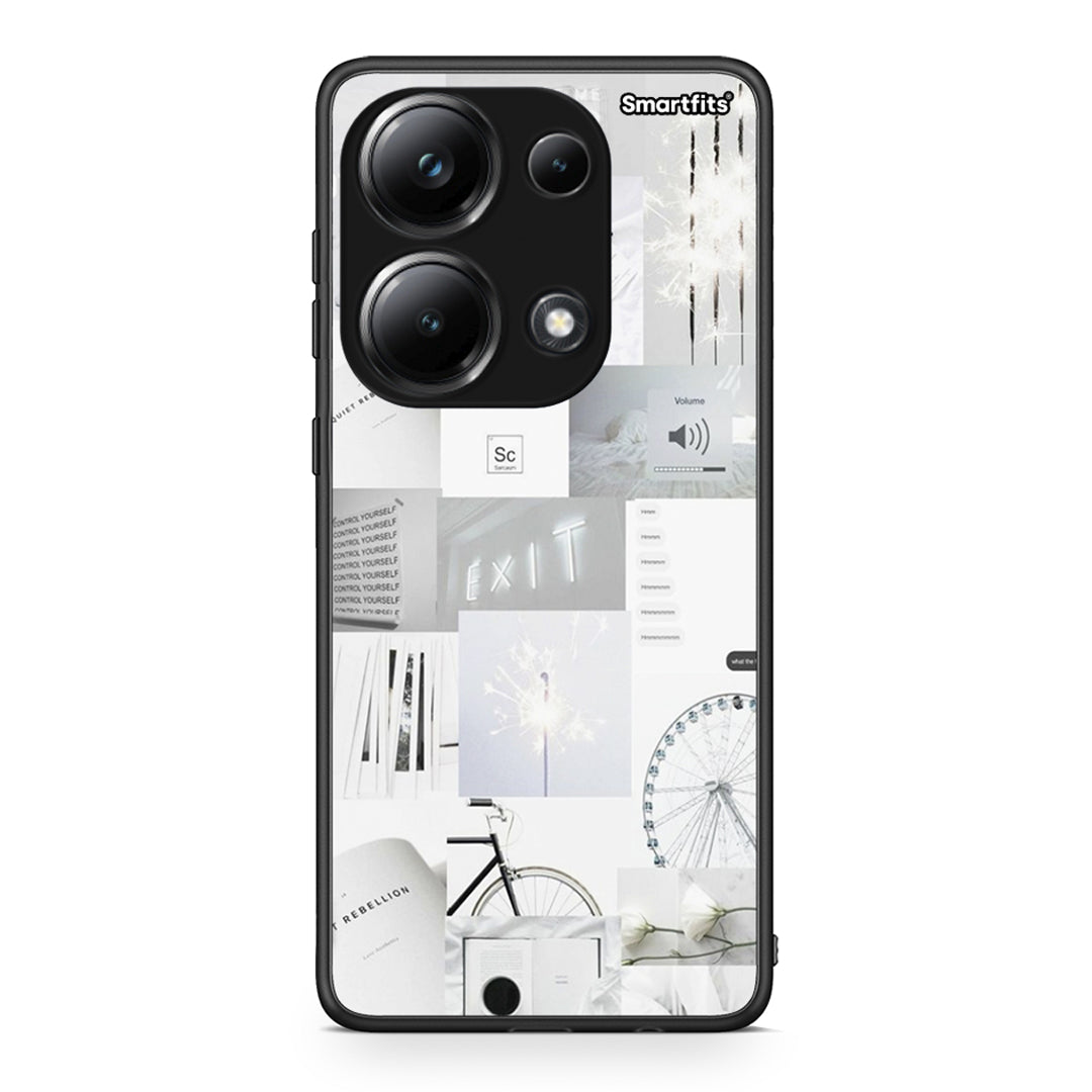 Xiaomi Poco M6 Pro Collage Make Me Wonder Θήκη Αγίου Βαλεντίνου από τη Smartfits με σχέδιο στο πίσω μέρος και μαύρο περίβλημα | Smartphone case with colorful back and black bezels by Smartfits