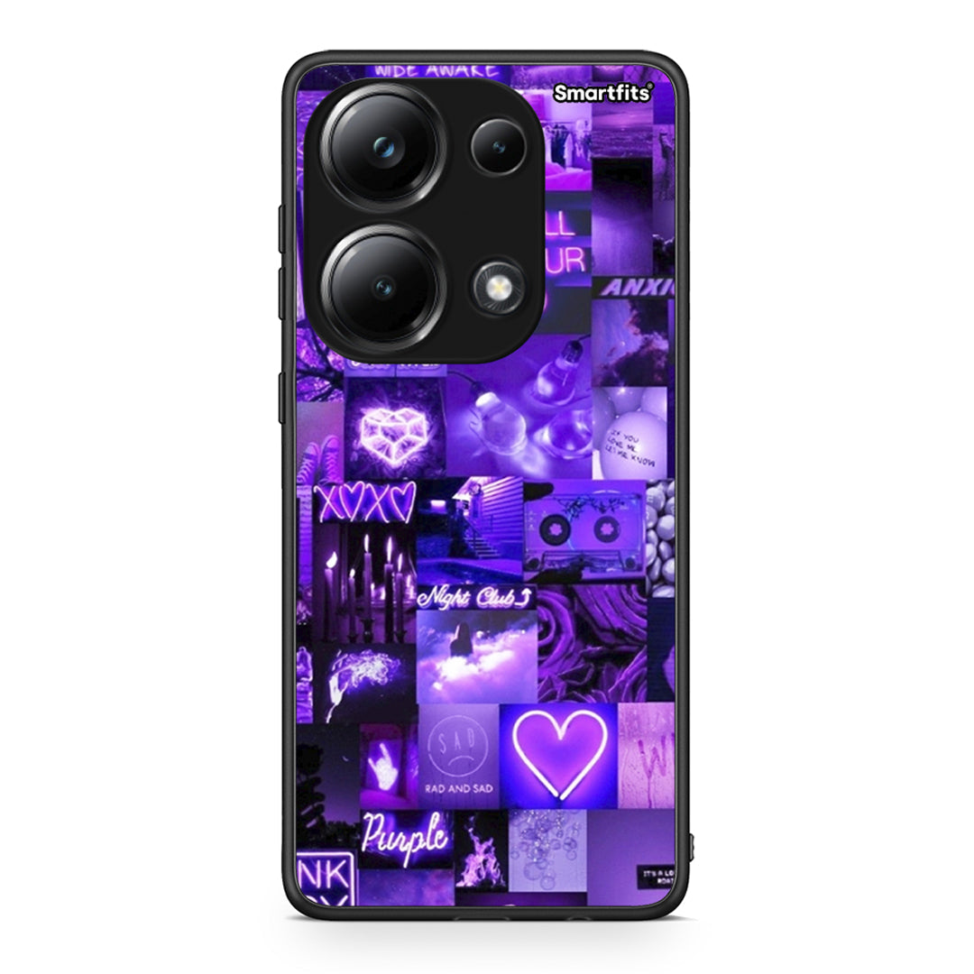 Xiaomi Poco M6 Pro Collage Stay Wild Θήκη Αγίου Βαλεντίνου από τη Smartfits με σχέδιο στο πίσω μέρος και μαύρο περίβλημα | Smartphone case with colorful back and black bezels by Smartfits