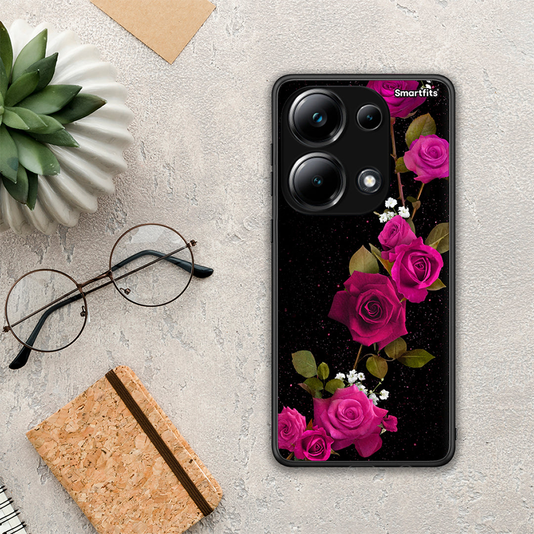Flower Red Roses - Xiaomi Poco M6 Pro θήκη
