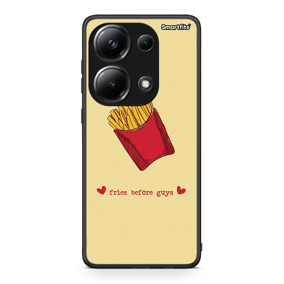 Xiaomi Redmi Note 13 Pro 4G Fries Before Guys Θήκη Αγίου Βαλεντίνου από τη Smartfits με σχέδιο στο πίσω μέρος και μαύρο περίβλημα | Smartphone case with colorful back and black bezels by Smartfits