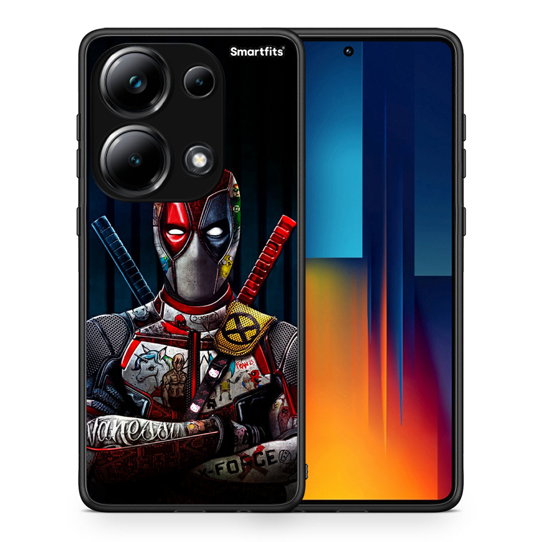 Θήκη Xiaomi Poco M6 Pro Funny Guy από τη Smartfits με σχέδιο στο πίσω μέρος και μαύρο περίβλημα | Xiaomi Poco M6 Pro Funny Guy case with colorful back and black bezels