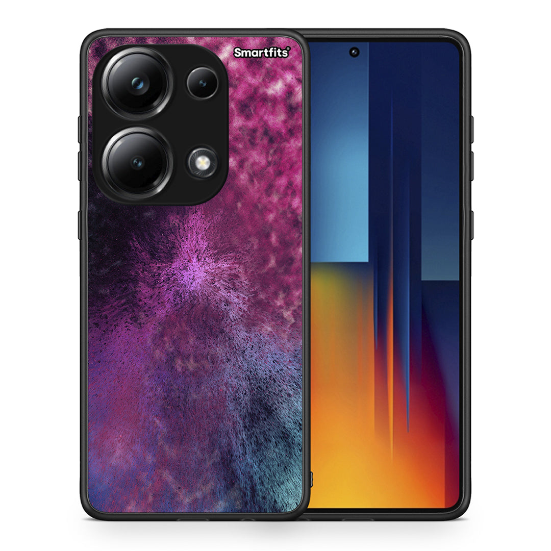 Θήκη Xiaomi Redmi Note 13 Pro 4G Aurora Galaxy από τη Smartfits με σχέδιο στο πίσω μέρος και μαύρο περίβλημα | Xiaomi Redmi Note 13 Pro 4G Aurora Galaxy case with colorful back and black bezels