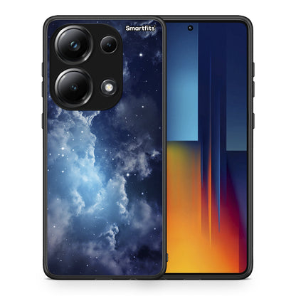 Θήκη Xiaomi Redmi Note 13 Pro 4G Blue Sky Galaxy από τη Smartfits με σχέδιο στο πίσω μέρος και μαύρο περίβλημα | Xiaomi Redmi Note 13 Pro 4G Blue Sky Galaxy case with colorful back and black bezels