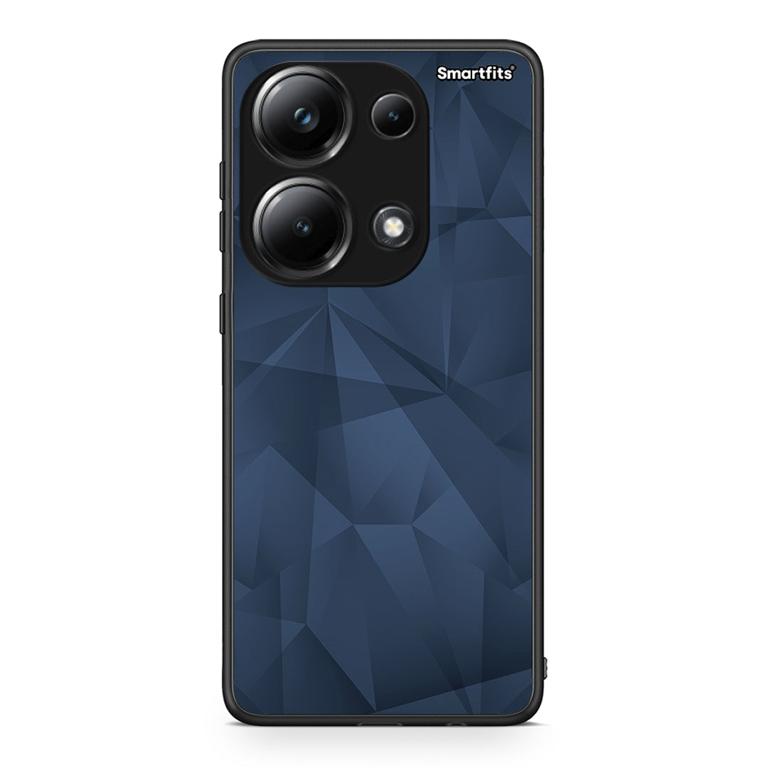 39 - Xiaomi Redmi Note 13 Pro 4G Blue Abstract Geometric case, cover, bumper