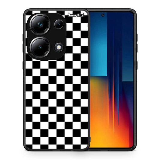 Θήκη Xiaomi Redmi Note 13 Pro 4G Squares Geometric από τη Smartfits με σχέδιο στο πίσω μέρος και μαύρο περίβλημα | Xiaomi Redmi Note 13 Pro 4G Squares Geometric case with colorful back and black bezels