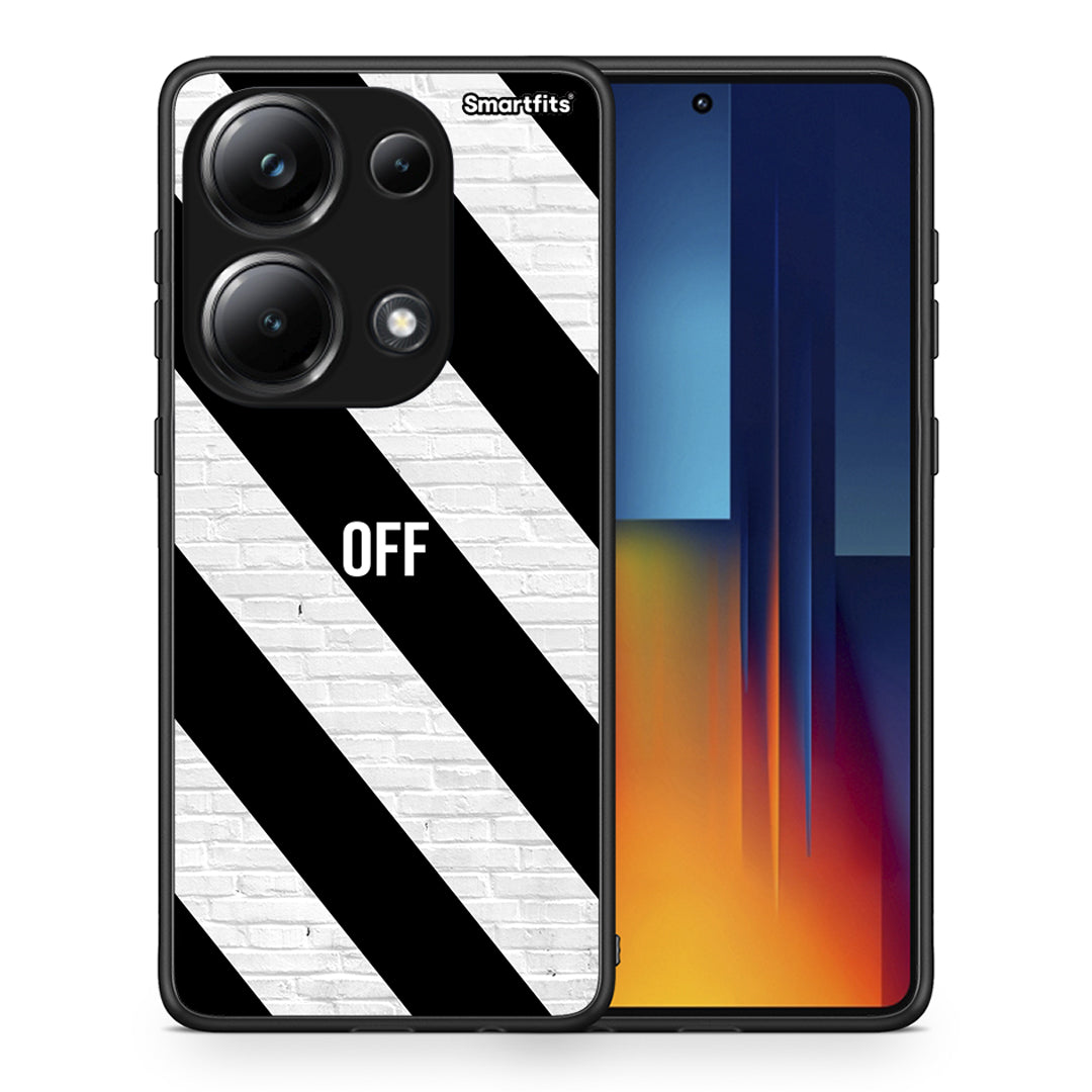 Θήκη Xiaomi Redmi Note 13 Pro 4G Get Off από τη Smartfits με σχέδιο στο πίσω μέρος και μαύρο περίβλημα | Xiaomi Redmi Note 13 Pro 4G Get Off case with colorful back and black bezels