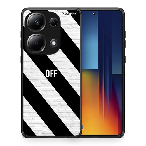 Θήκη Xiaomi Redmi Note 13 Pro 4G Get Off από τη Smartfits με σχέδιο στο πίσω μέρος και μαύρο περίβλημα | Xiaomi Redmi Note 13 Pro 4G Get Off case with colorful back and black bezels