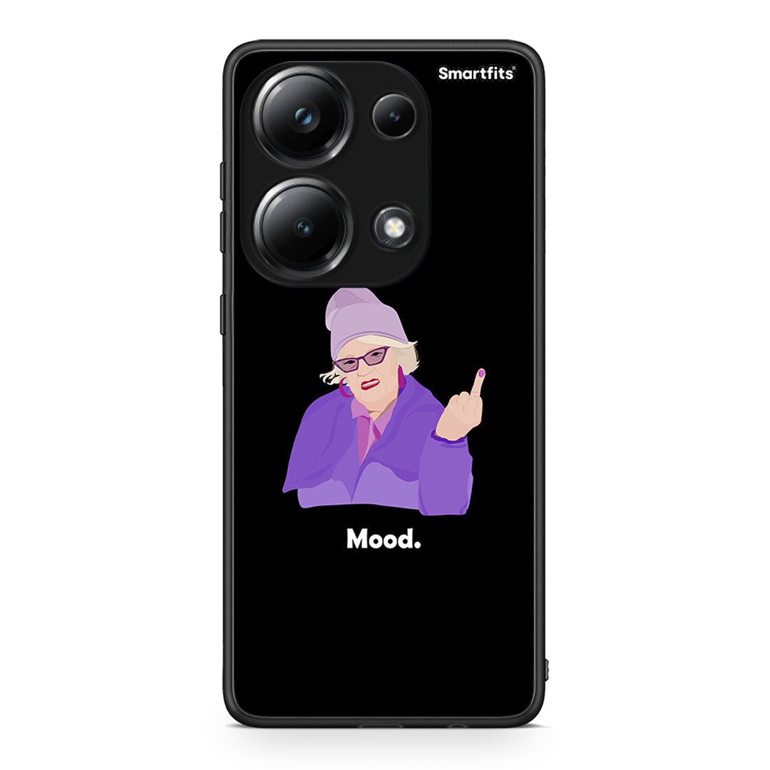 Xiaomi Redmi Note 13 Pro 4G Grandma Mood Black θήκη από τη Smartfits με σχέδιο στο πίσω μέρος και μαύρο περίβλημα | Smartphone case with colorful back and black bezels by Smartfits