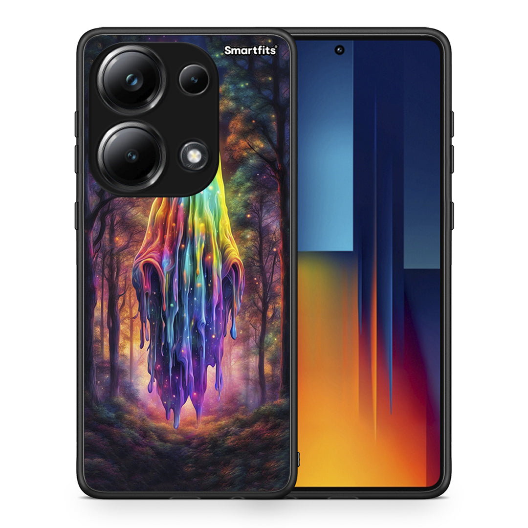 Θήκη Xiaomi Redmi Note 13 Pro 4G Halloween Ghost από τη Smartfits με σχέδιο στο πίσω μέρος και μαύρο περίβλημα | Xiaomi Redmi Note 13 Pro 4G Halloween Ghost case with colorful back and black bezels