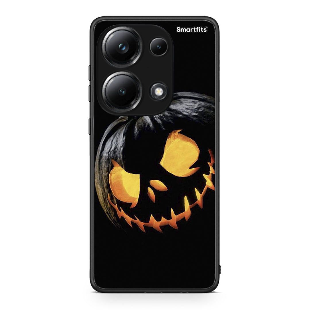 Xiaomi Poco M6 Pro Halloween Scary Pumpkin Θήκη από τη Smartfits με σχέδιο στο πίσω μέρος και μαύρο περίβλημα | Smartphone case with colorful back and black bezels by Smartfits