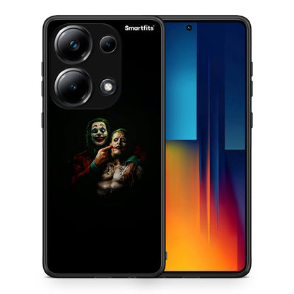 Θήκη Xiaomi Poco M6 Pro Clown Hero από τη Smartfits με σχέδιο στο πίσω μέρος και μαύρο περίβλημα | Xiaomi Poco M6 Pro Clown Hero case with colorful back and black bezels