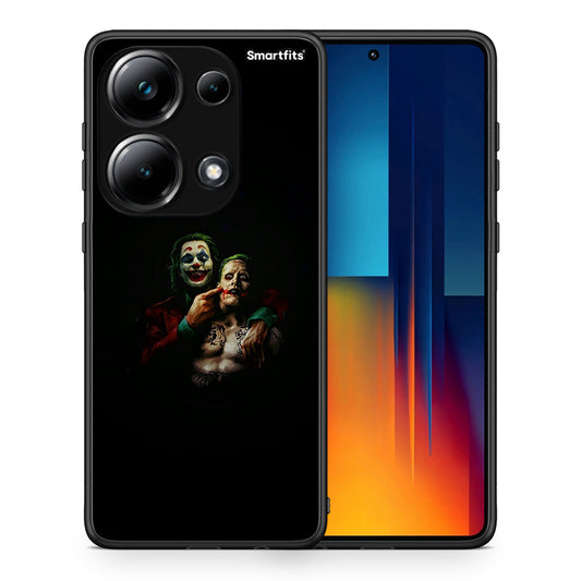 Θήκη Xiaomi Redmi Note 13 Pro 4G Clown Hero από τη Smartfits με σχέδιο στο πίσω μέρος και μαύρο περίβλημα | Xiaomi Redmi Note 13 Pro 4G Clown Hero case with colorful back and black bezels