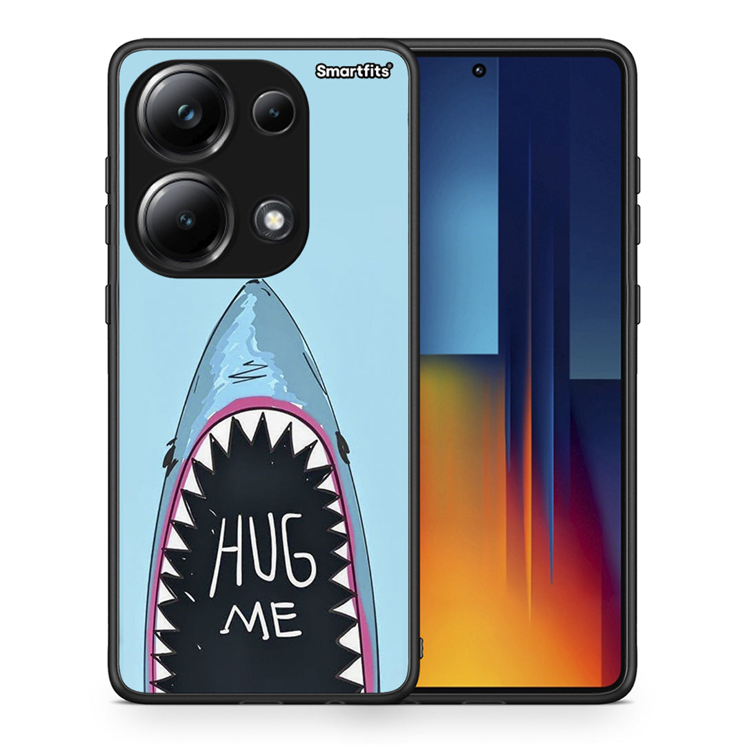 Θήκη Xiaomi Poco M6 Pro Hug Me από τη Smartfits με σχέδιο στο πίσω μέρος και μαύρο περίβλημα | Xiaomi Poco M6 Pro Hug Me case with colorful back and black bezels