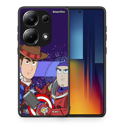 Θήκη Xiaomi Poco M6 Pro Infinity Story από τη Smartfits με σχέδιο στο πίσω μέρος και μαύρο περίβλημα | Xiaomi Poco M6 Pro Infinity Story case with colorful back and black bezels