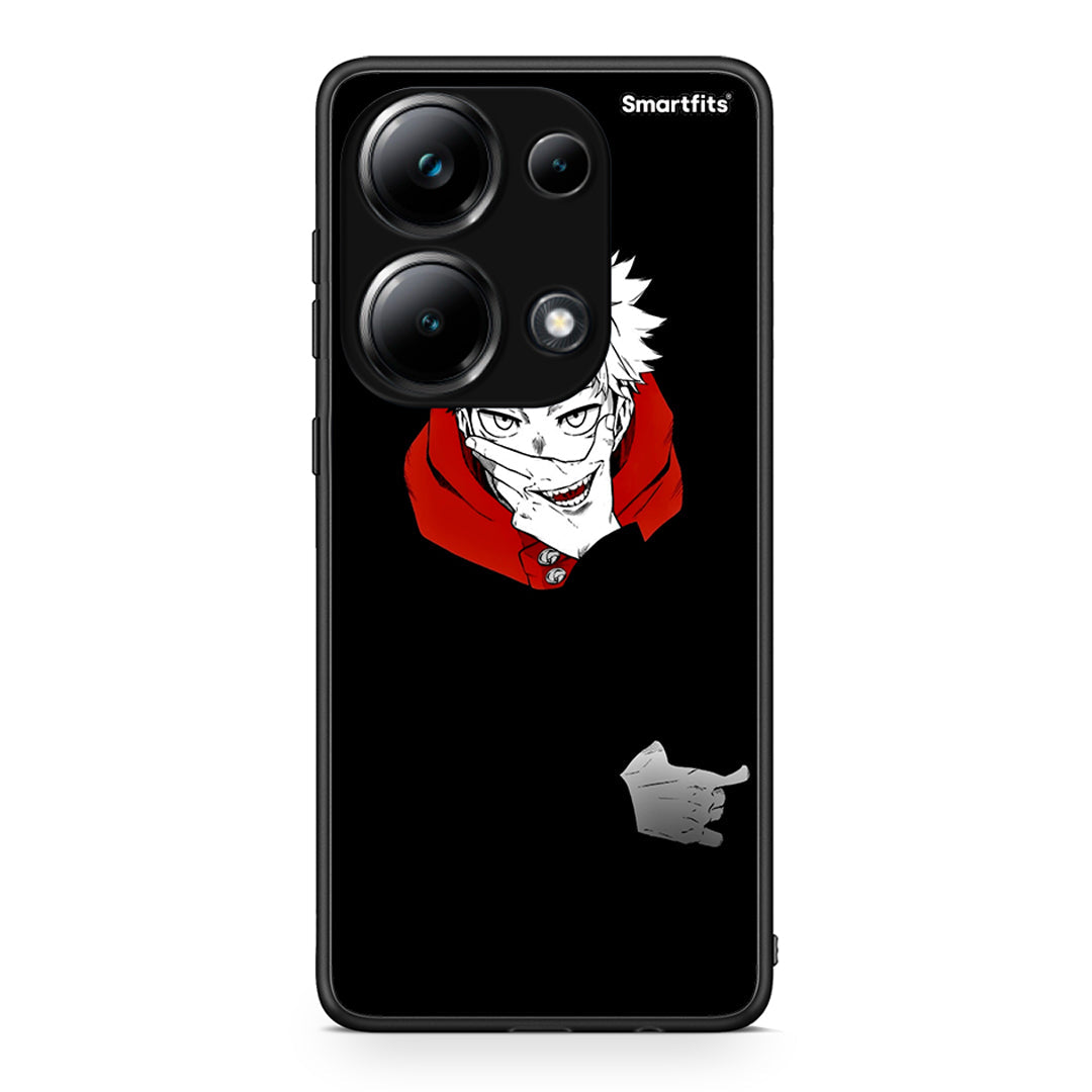 Xiaomi Redmi Note 13 Pro 4G Itadori Anime θήκη από τη Smartfits με σχέδιο στο πίσω μέρος και μαύρο περίβλημα | Smartphone case with colorful back and black bezels by Smartfits