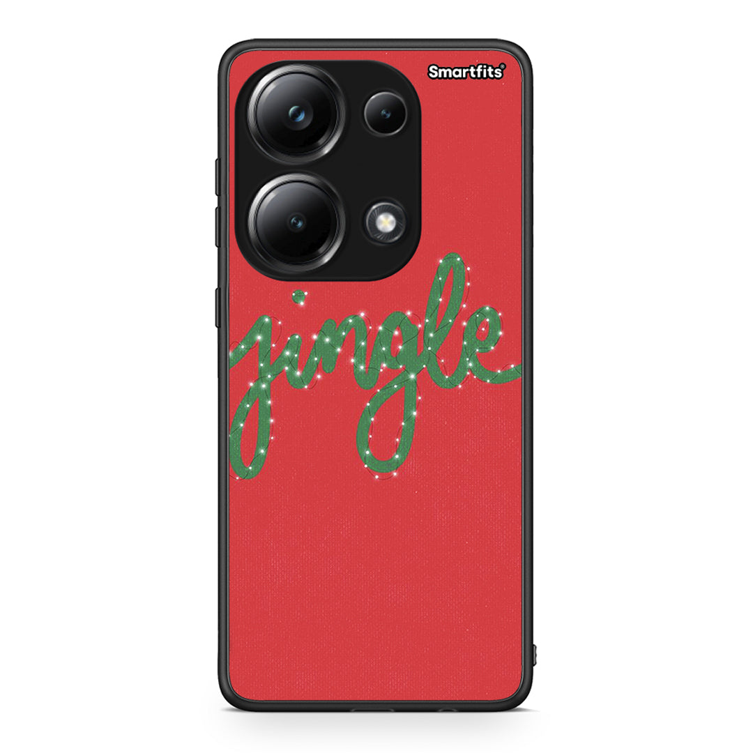 Xiaomi Poco M6 Pro Jingle Xmas θήκη από τη Smartfits με σχέδιο στο πίσω μέρος και μαύρο περίβλημα | Smartphone case with colorful back and black bezels by Smartfits